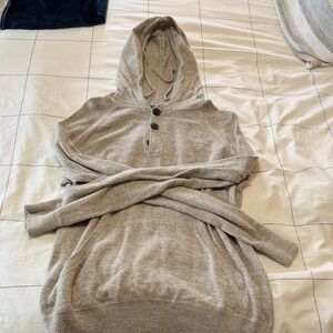Banana Republic Beige Hooded Sweater